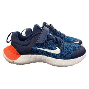 Nike Kids Free Run 5.0 Blue and Orange Athletic Shoes Size 2.5Y  CZ 3996-410